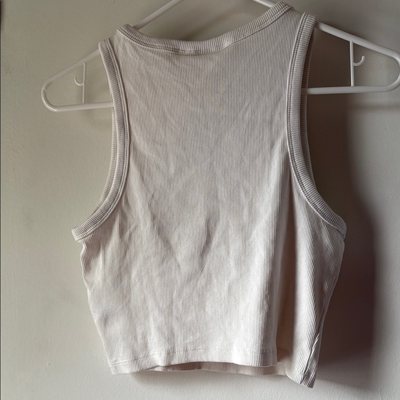 H&M Cream Ribbed Tank Top - Picture 3 of 7